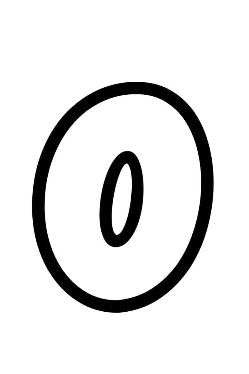 Printable 3D Bubble Letter O