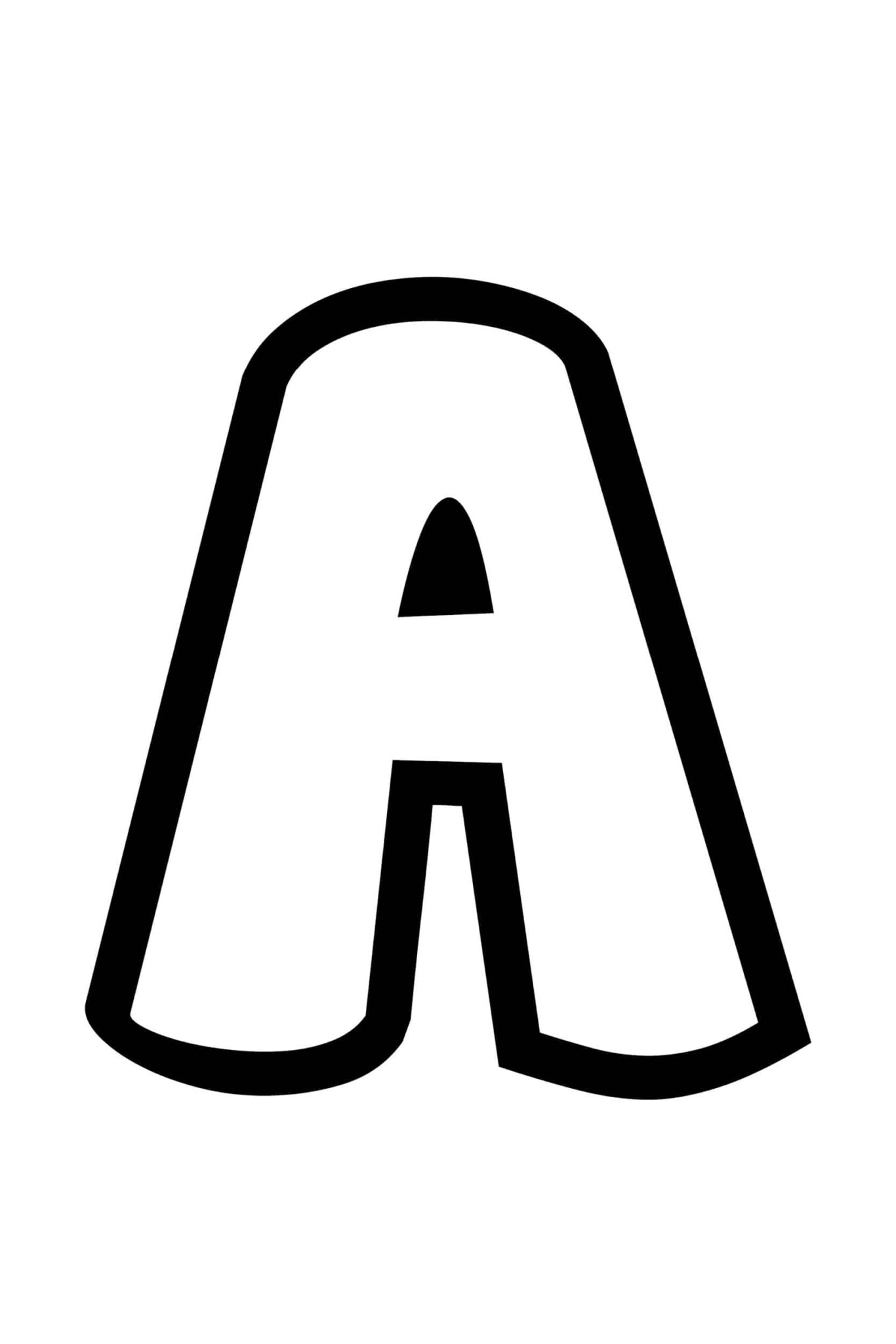 Free Printable Bubble Letter A