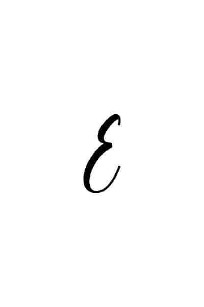 calligraphy for beginners free printable calligraphy E
