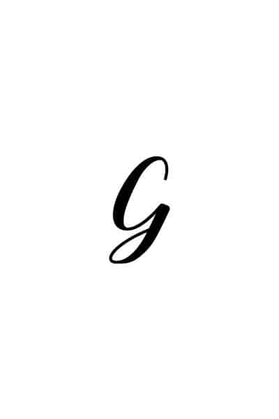 Calligraphy for Beginners Free Printable Calligraphy G