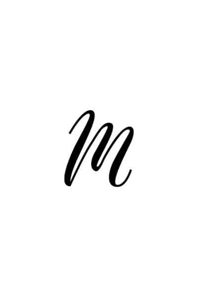 Calligraphy for Beginners Free Printable Calligraphy M