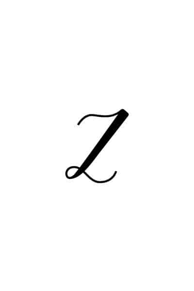 Calligraphy for Beginners Free Printable Calligraphy Z