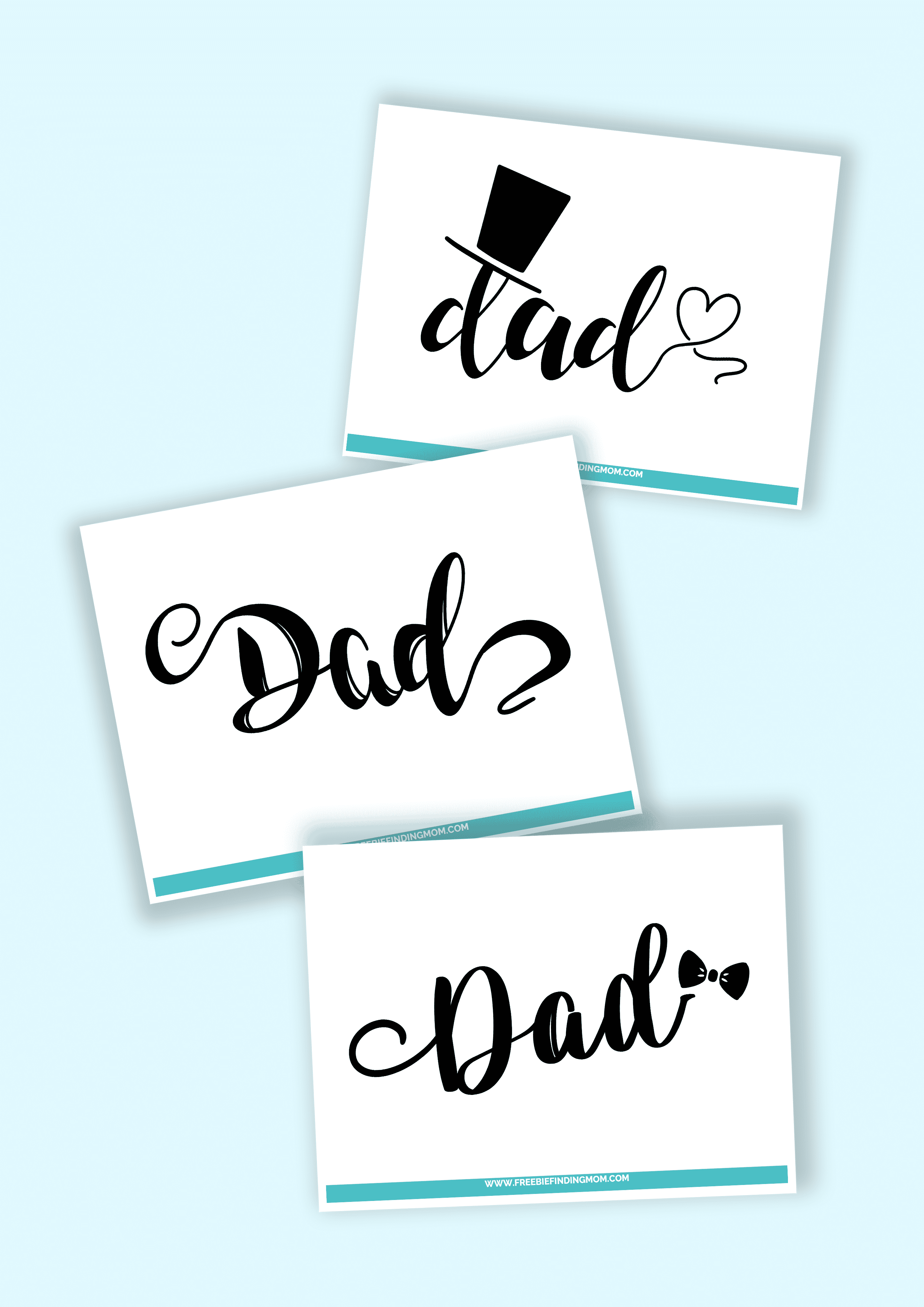 The Word Dad In Bubble Letters Free Printables Freebie Finding Mom 
