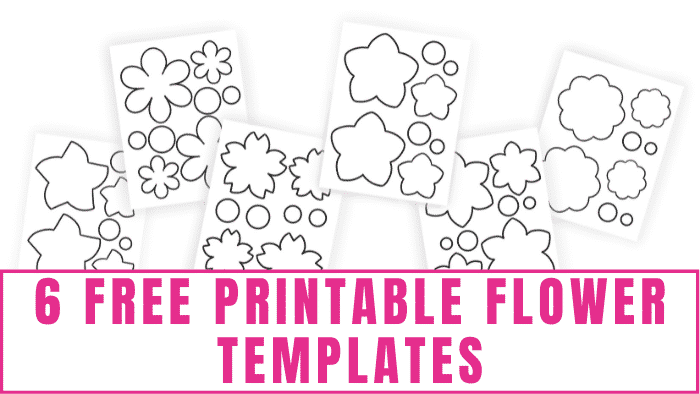 Create beautiful flowers with these free printable flower templates. Simply print, cut, and assemble. 