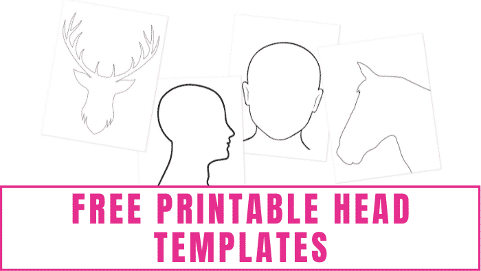 Do you have a budding artist in your family? Help them learn how to draw heads by giving them these free printable head templates to trace.