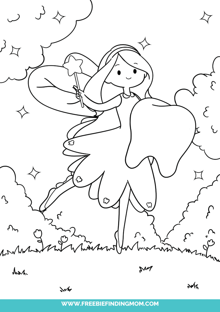 Fairy Colouring Pages For Kids Clipart Tooth Fairy Tooth Fairy Clip 