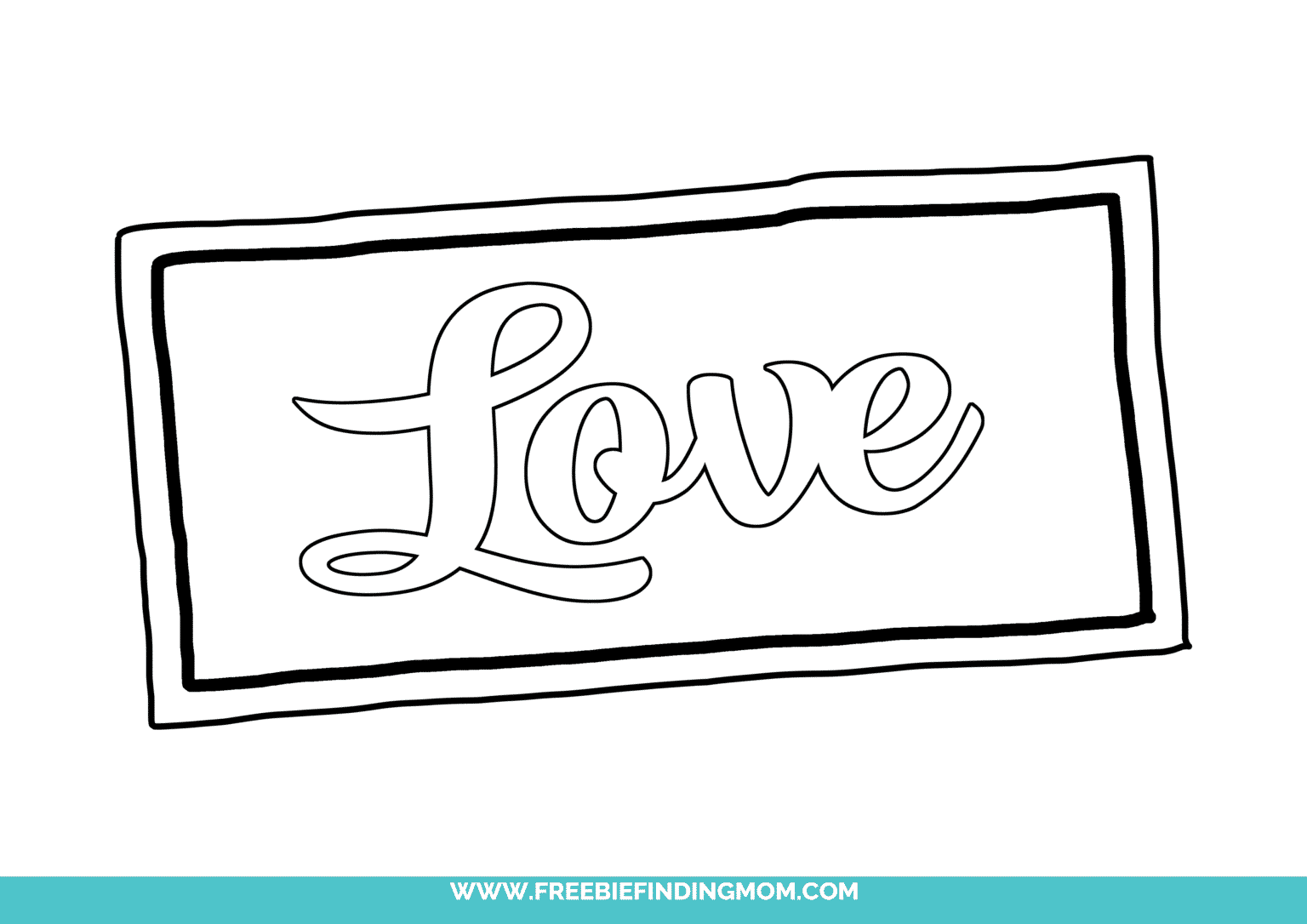 How to Write "Love" in Cursive Font Freebie Finding Mom