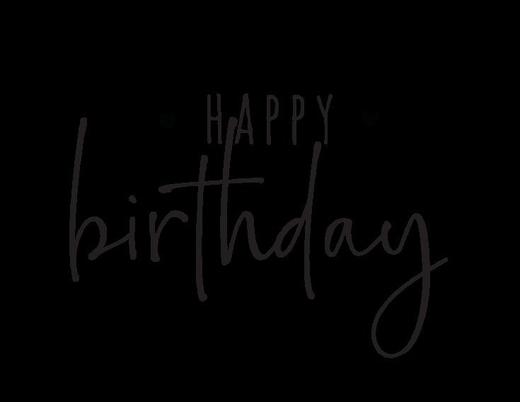 "Happy Birthday" Calligraphy (3 Free Printables)