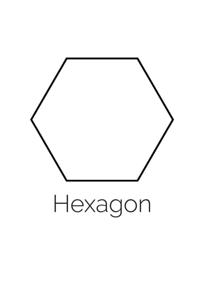 free printable hexagon shape