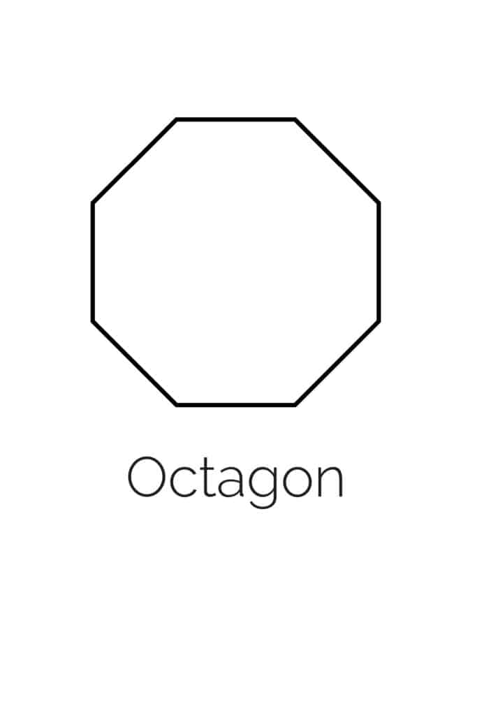 free printable octagon shape