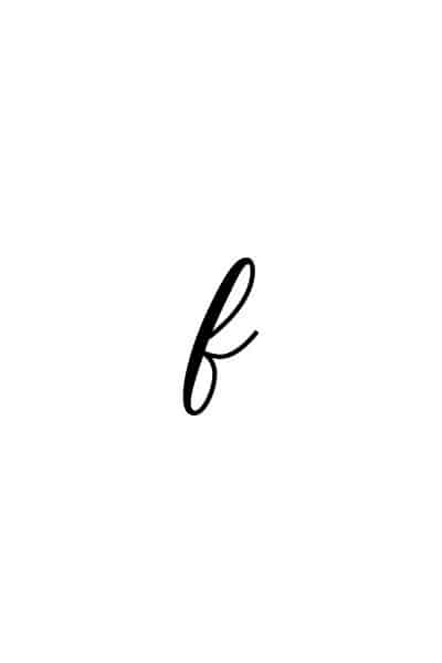 calligraphy for beginners free printable calligraphy F lowercase