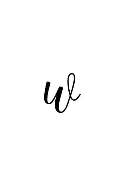 calligraphy for beginners free printable calligraphy W lowercase