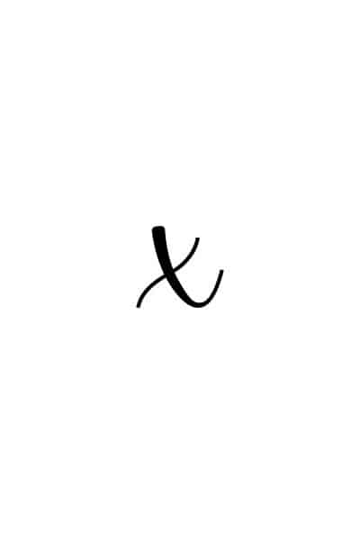 calligraphy for beginners free printable calligraphy X lowercase