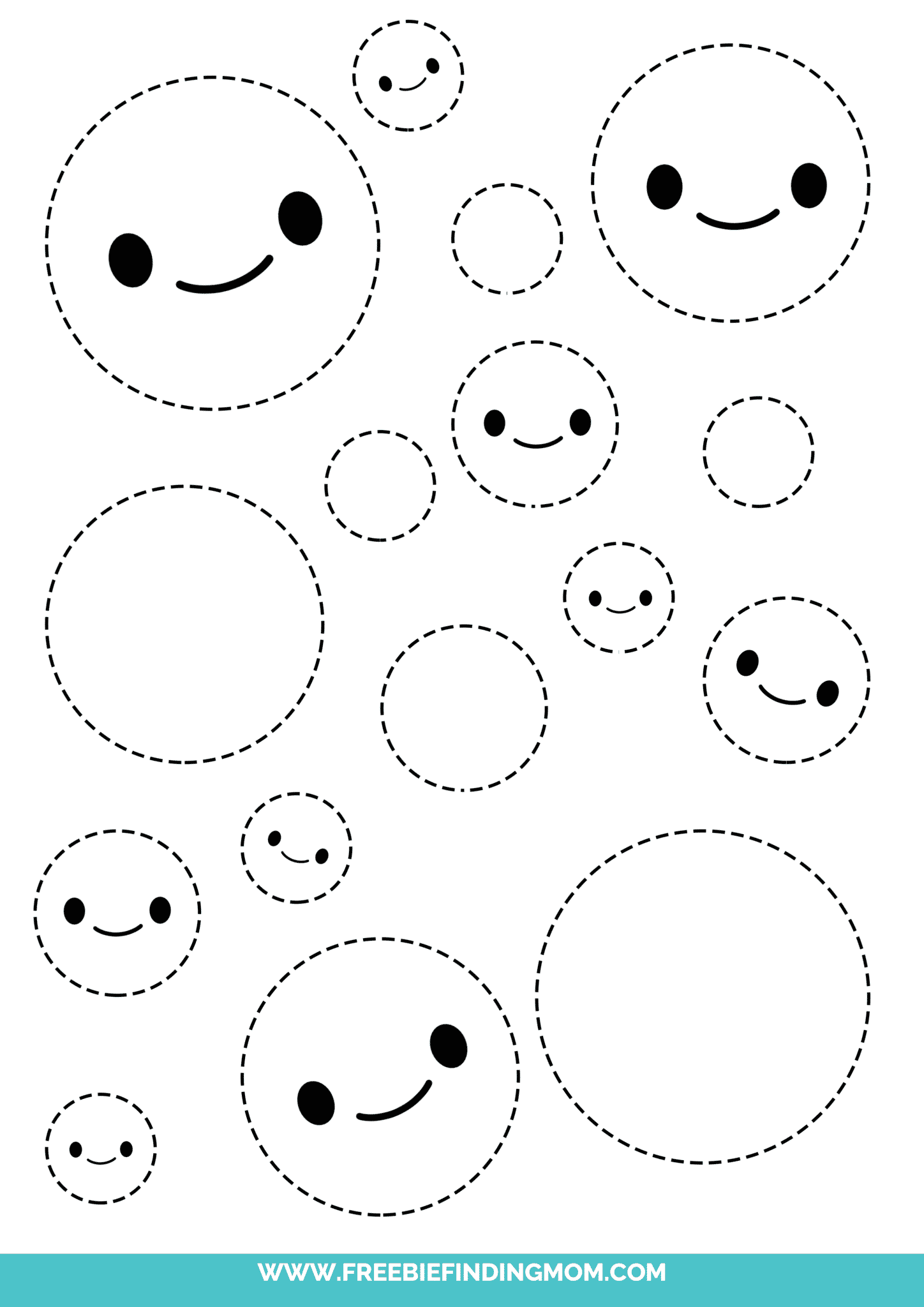Free Printable Circle Shape - Freebie Finding Mom