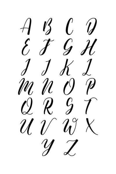 free printable calligraphy set for beginners