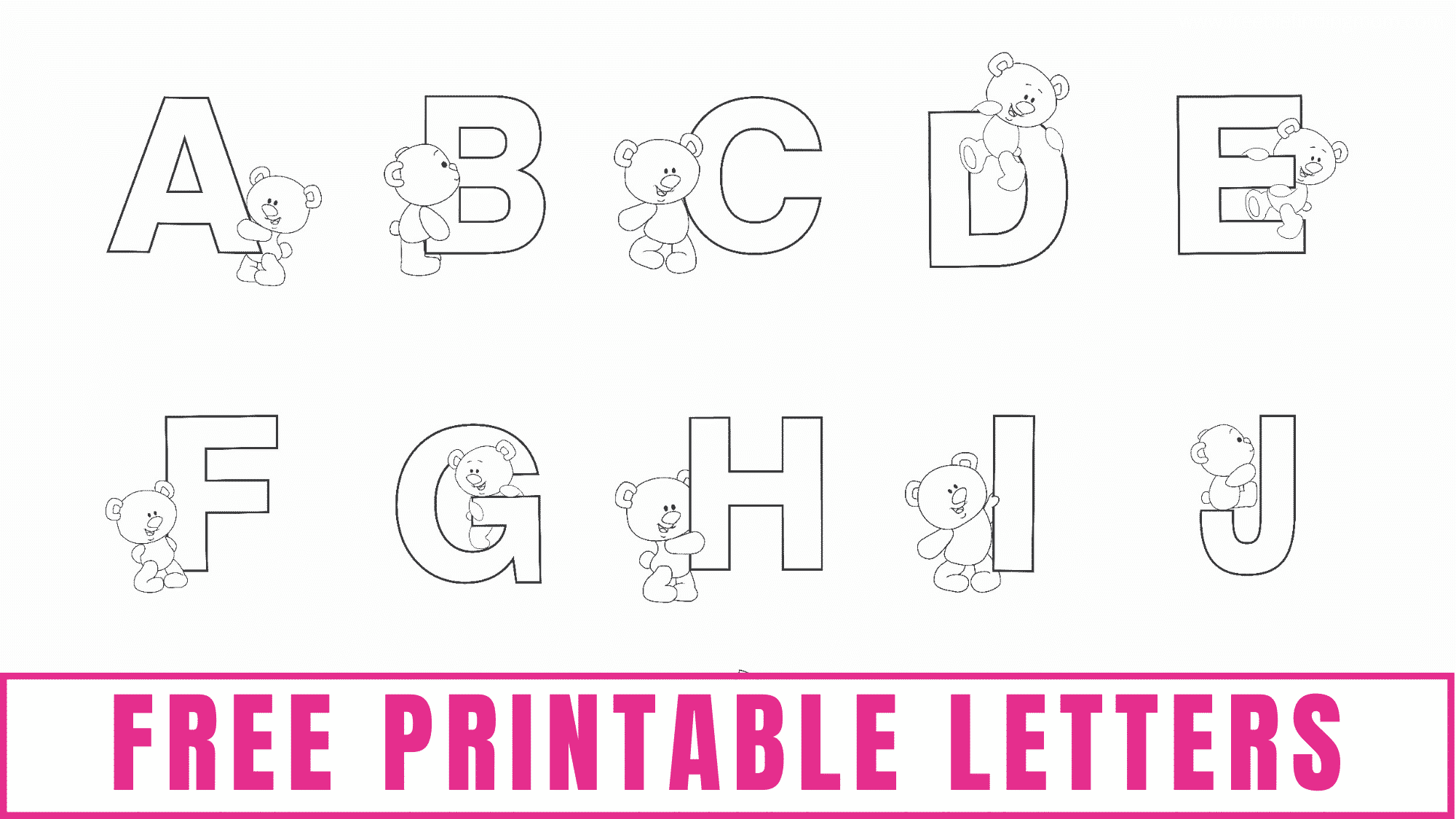 Printable Letters Alphabet Letters - Freebie Finding Mom