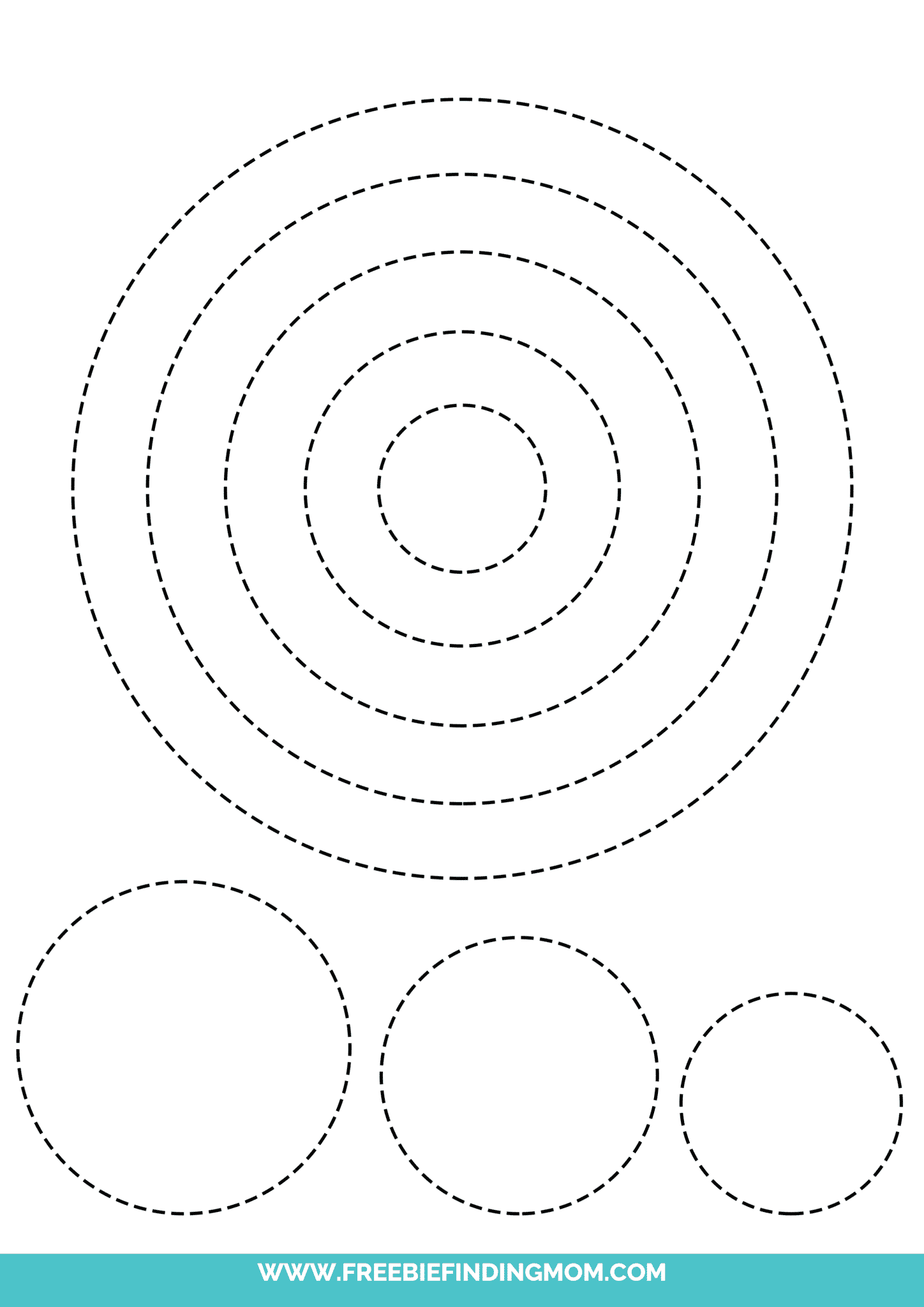 Free Printable Circle Shape Freebie Finding Mom