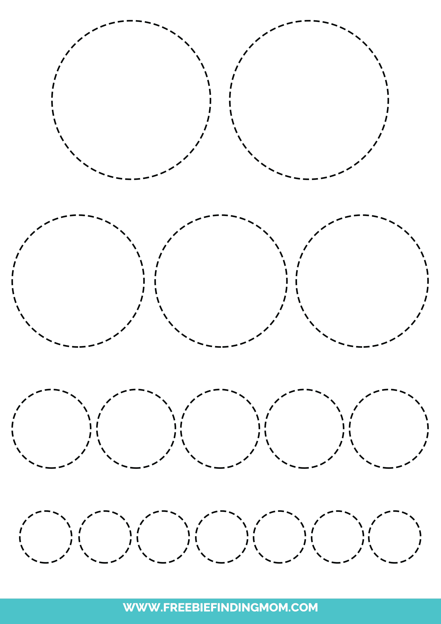 Printable Shape Tracing Worksheets Freebie Finding Mom