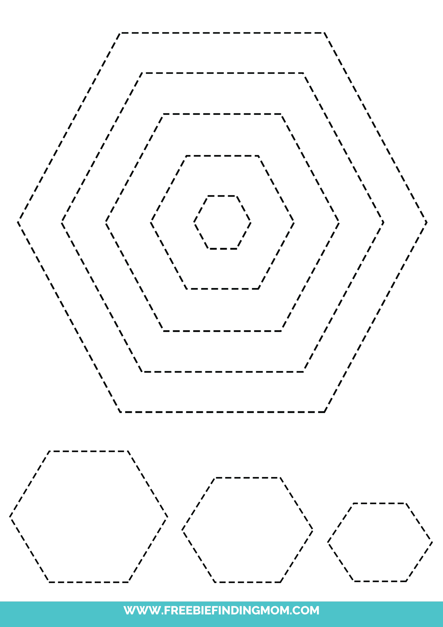 Printable Hexagon Shape Printable Word Searches