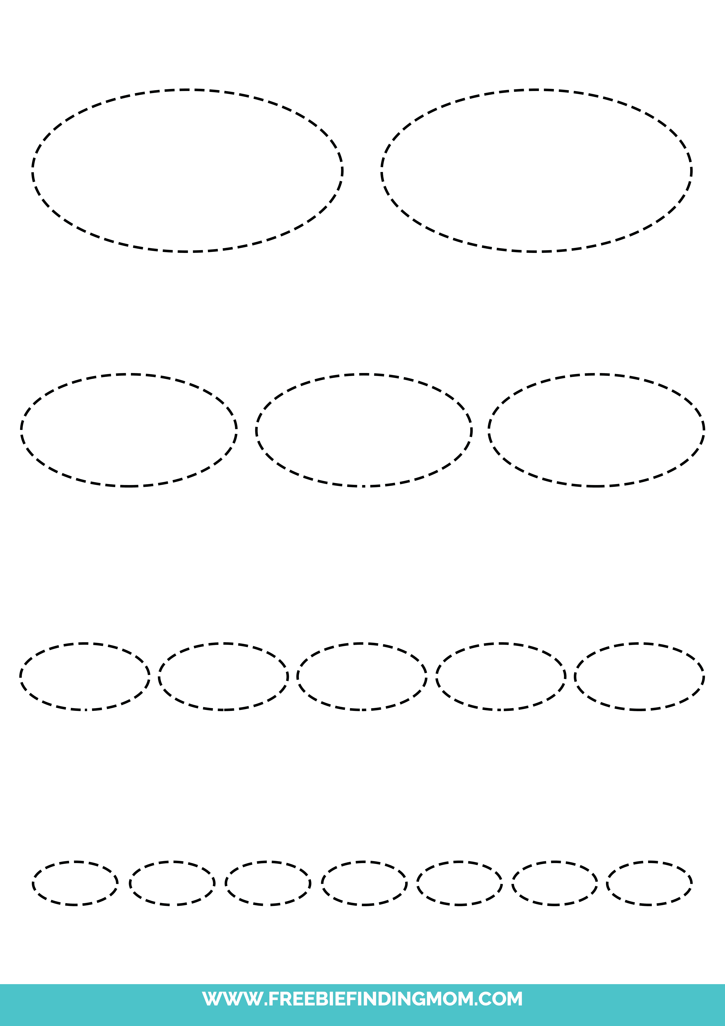Oval Printable Template