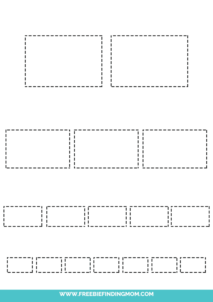 Printable Shape Tracing Worksheets Freebie Finding Mom