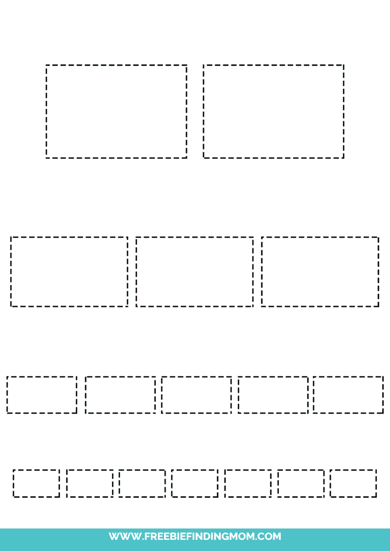 Printable Shape Tracing Worksheets Freebie Finding Mom