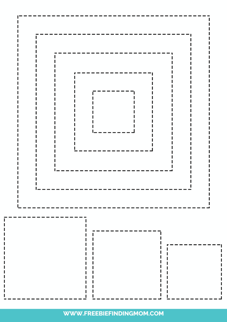 Square Template - Superstar Worksheets