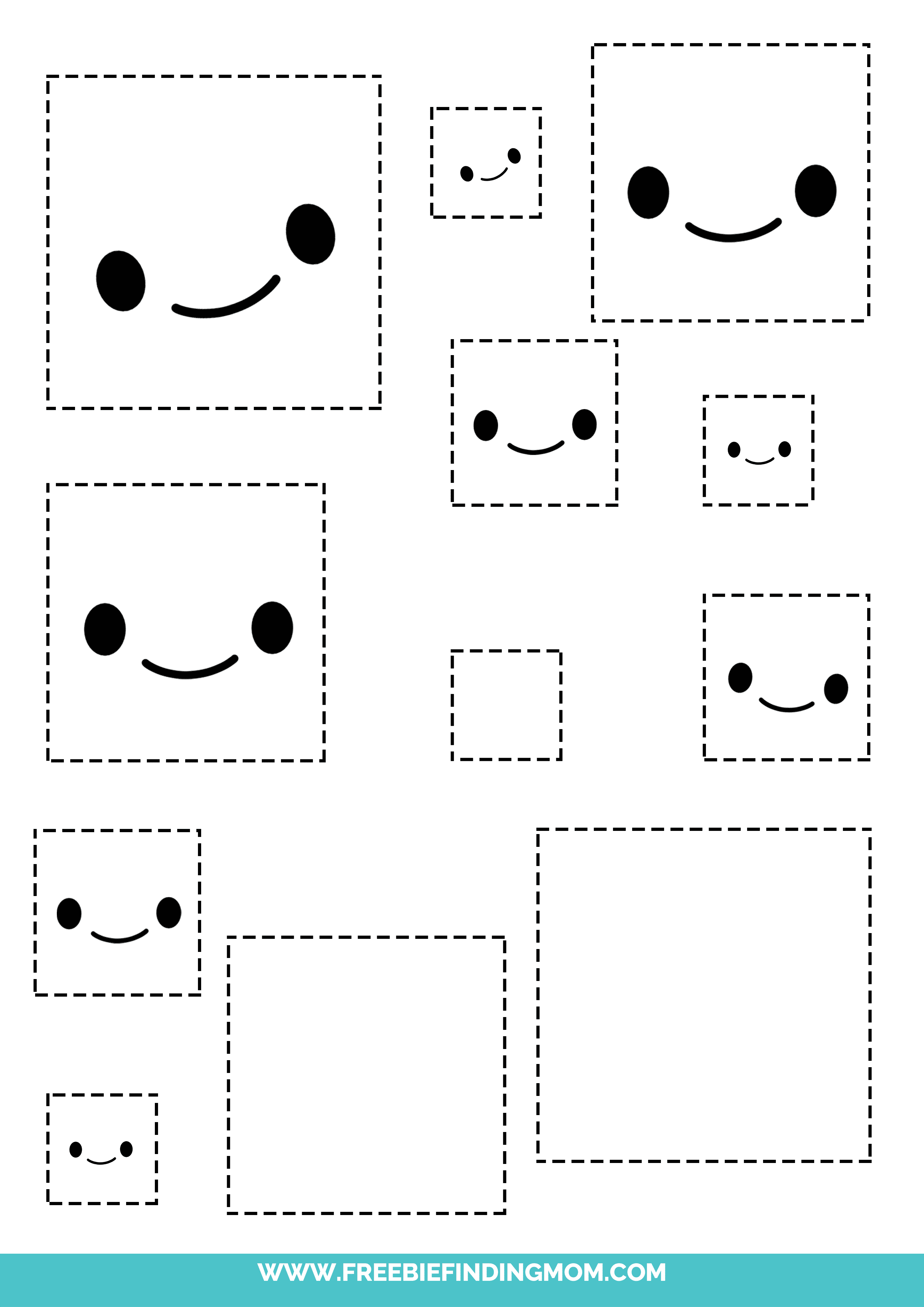 Free Printable Square Shape Freebie Finding Mom