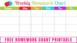 Printable Behavior Chart for Kids