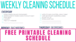 Printable Class Schedule Template (PDF Download)