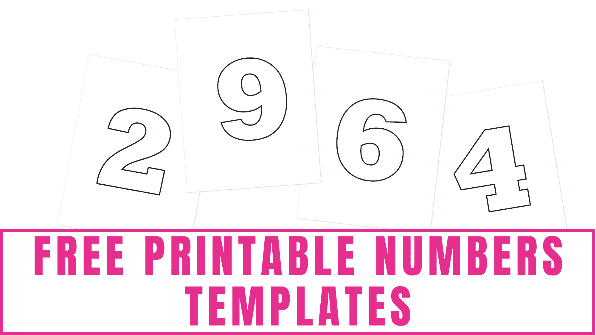 9 Best Large Printable Cut Out Numbers Printablee Com Numbers Free 