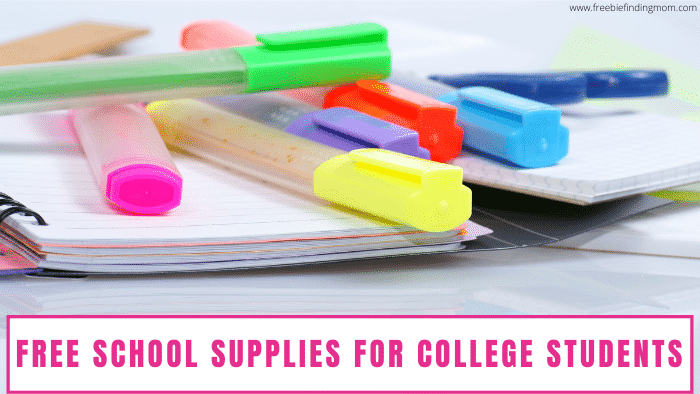 Are you or someone you know a college student on a budget? Use all the free resources you have to save money and snag free school supplies for college students.