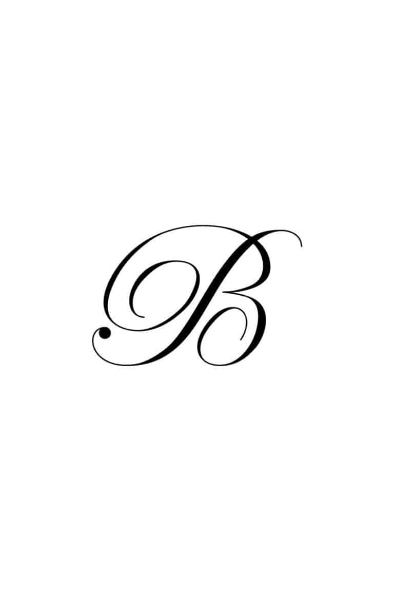 Cursive Alphabet Printable: Royal Fancy Letters