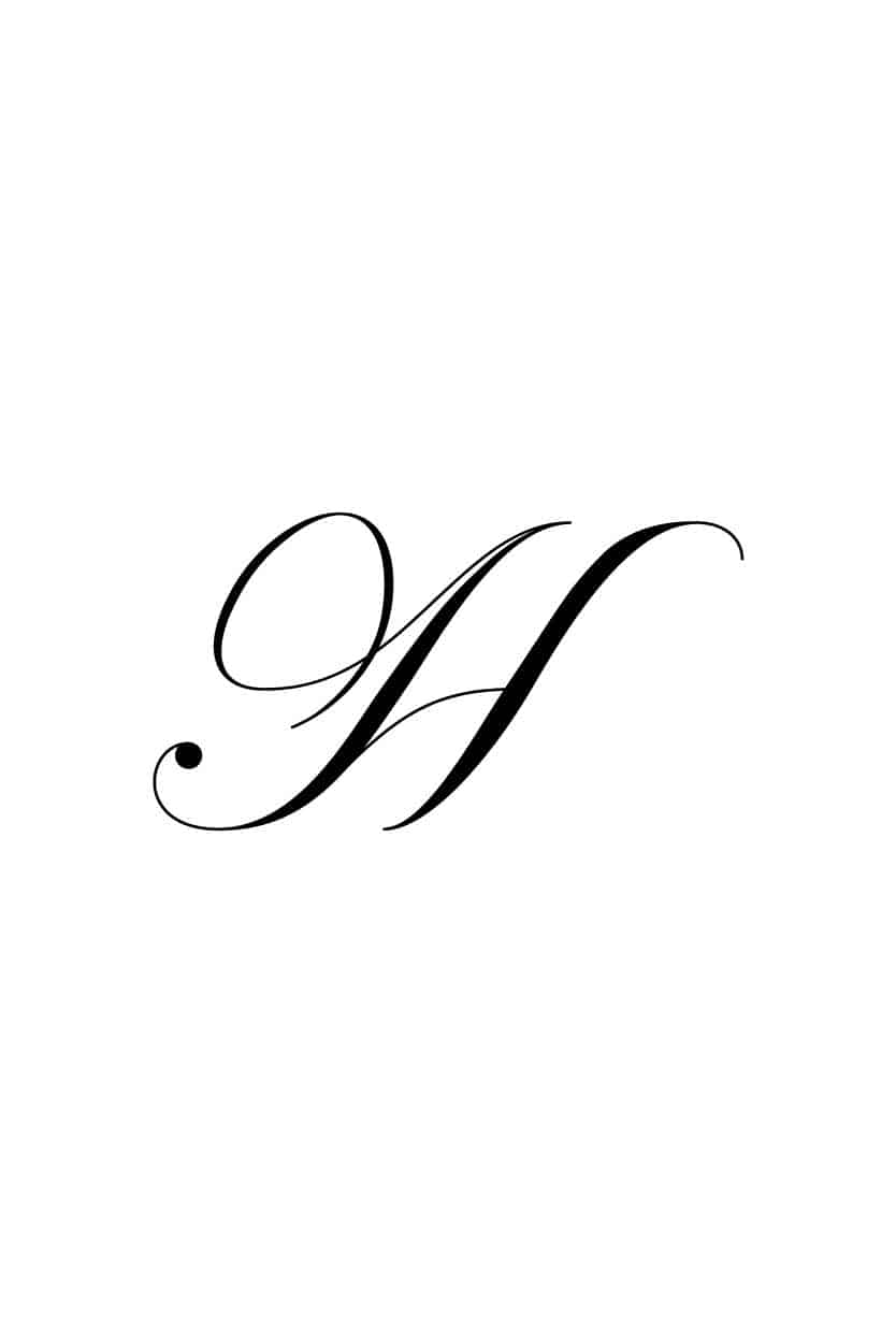 Fancy h fonts