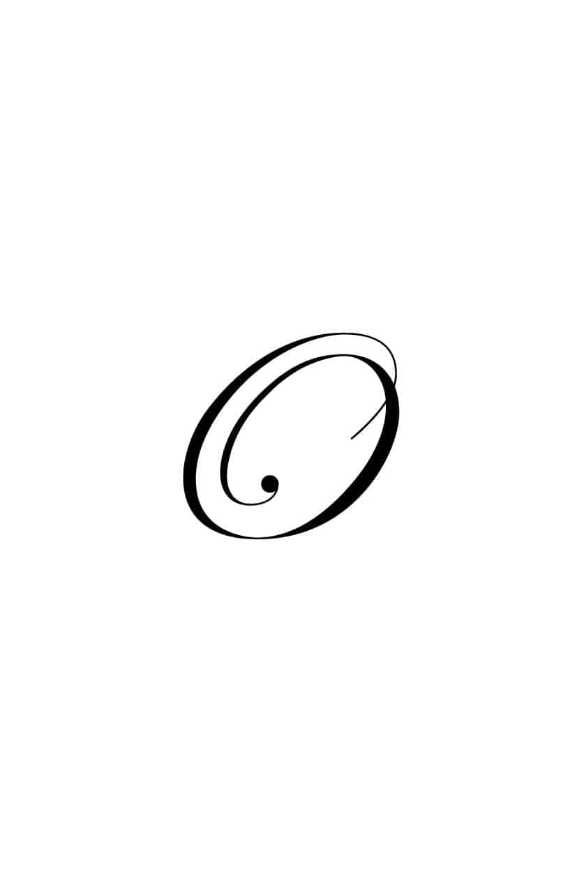 Cursive Letter O