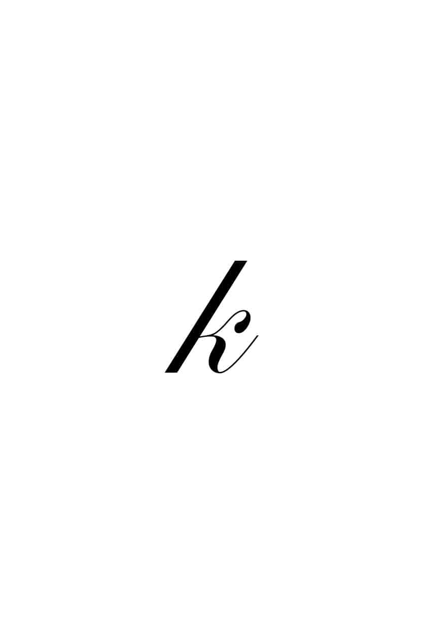 Free Printable Royal Fancy Cursive Letters: Lowercase K in Cursive -  Freebie Finding Mom