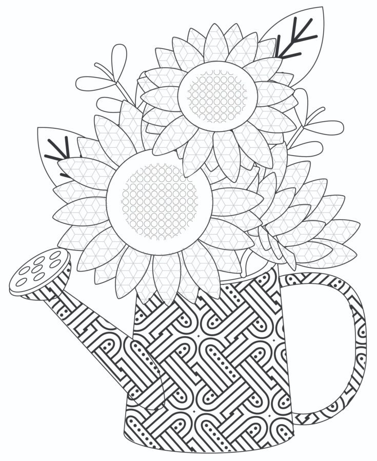 Printable Flower Coloring Pages for Adults & Kids - Freebie Finding Mom