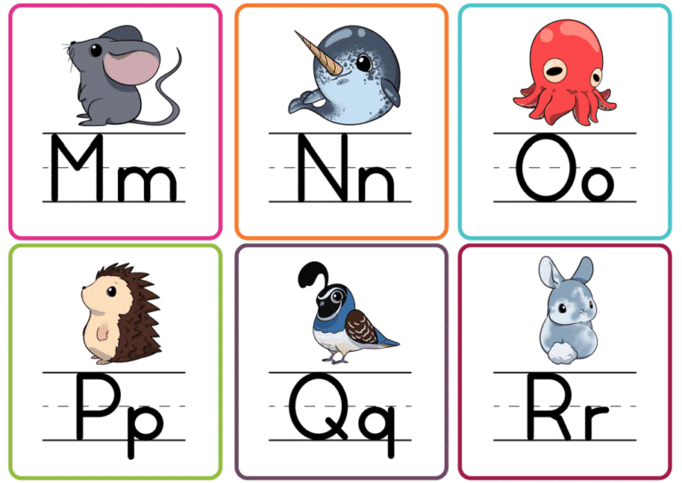 Printable Letter Flashcards (PDF Downloads)