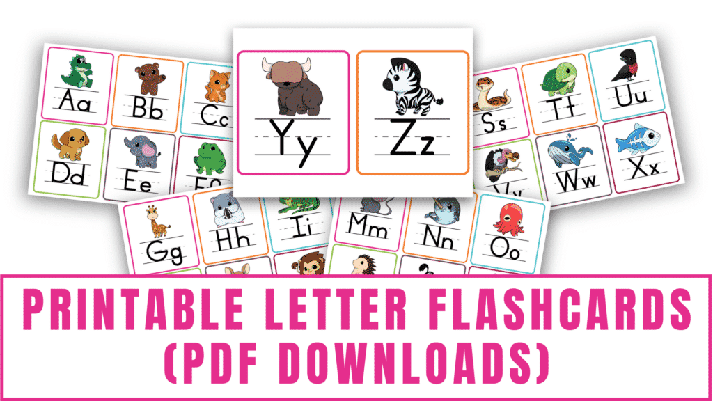 Printable Letter Flashcards (PDF Downloads)