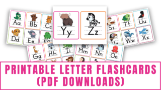 Printable Letter Flashcards (PDF Downloads)