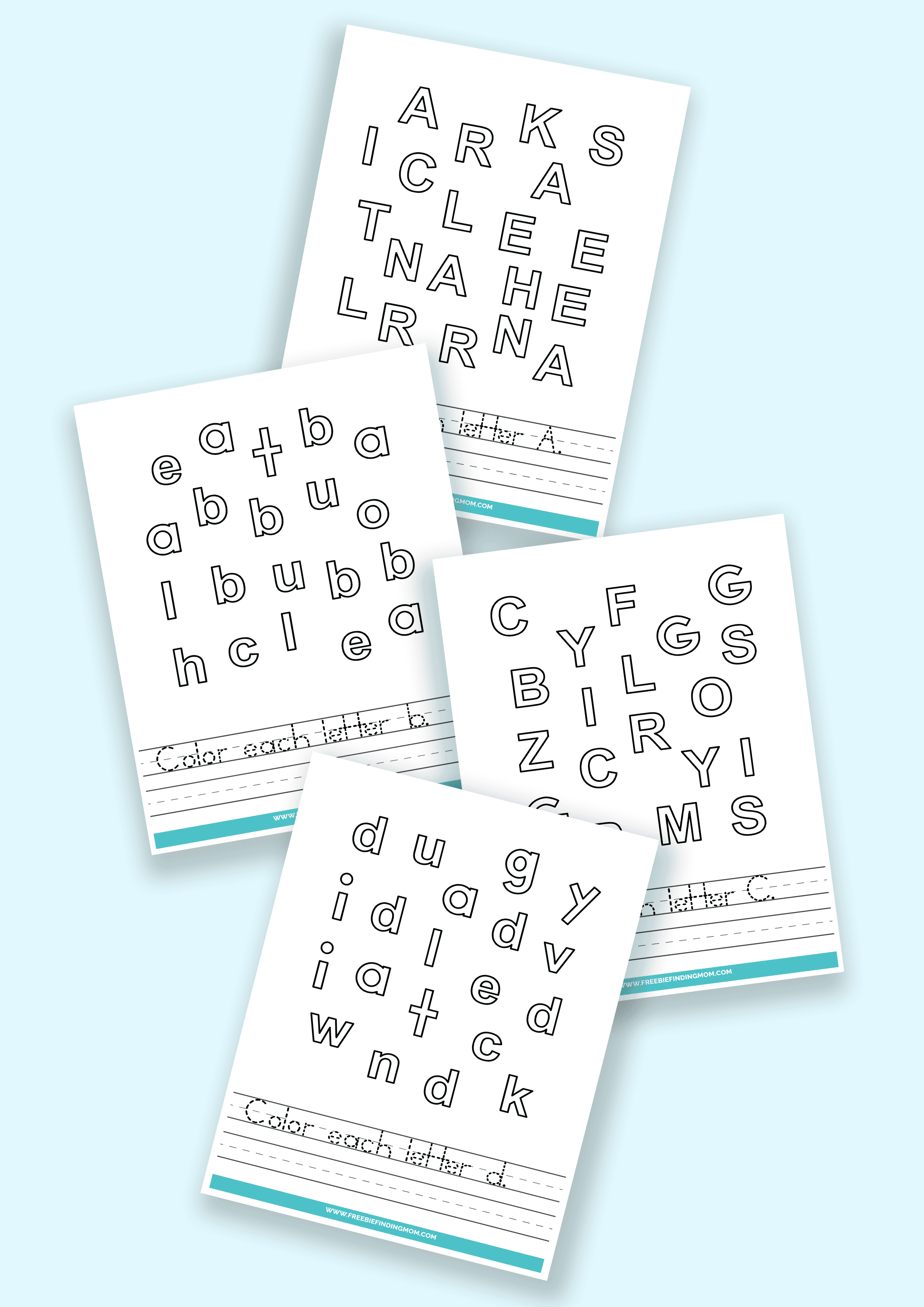 52 letter recognition worksheets pdfs freebie finding mom