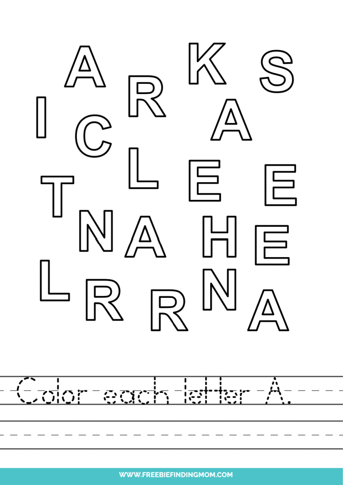 Alphabet Recognition Worksheets Pdf Let Them Have Fun Coloring The