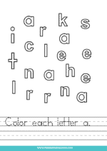 Printable Preschool Letter Worksheets