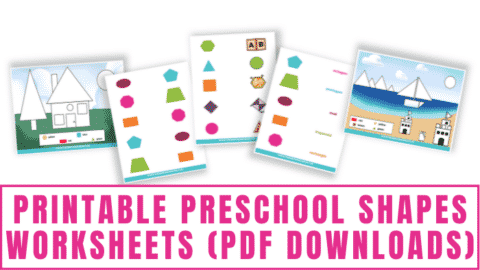 Printable Preschool Shapes Worksheets - Freebie Finding Mom
