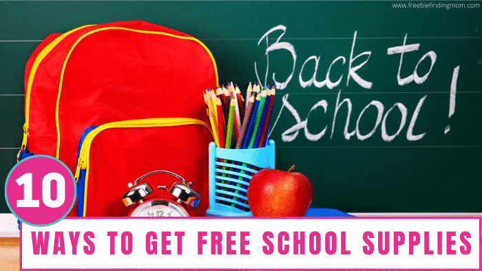 Do you feel like your budget is bursting at the seams because of back to school shopping? Do yourself and your wallet a favor by using these ways to get free school supplies.