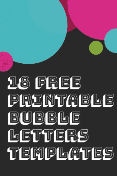 18 Free Printable Bubble Letters Templates Story