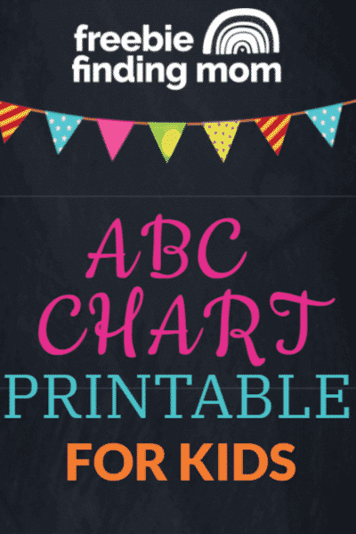 ABC Chart Printable for Kids