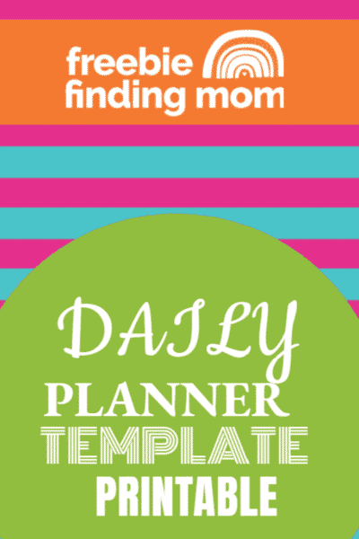 Daily Planner Template Printable
