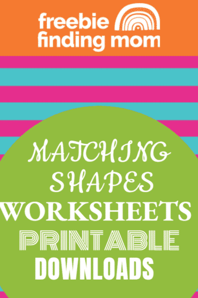 Matching Shapes Worksheets (Printable Downloads) Story
