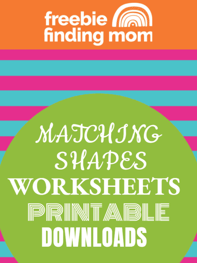 Matching Shapes Worksheets (Printable Downloads) Story - Freebie ...